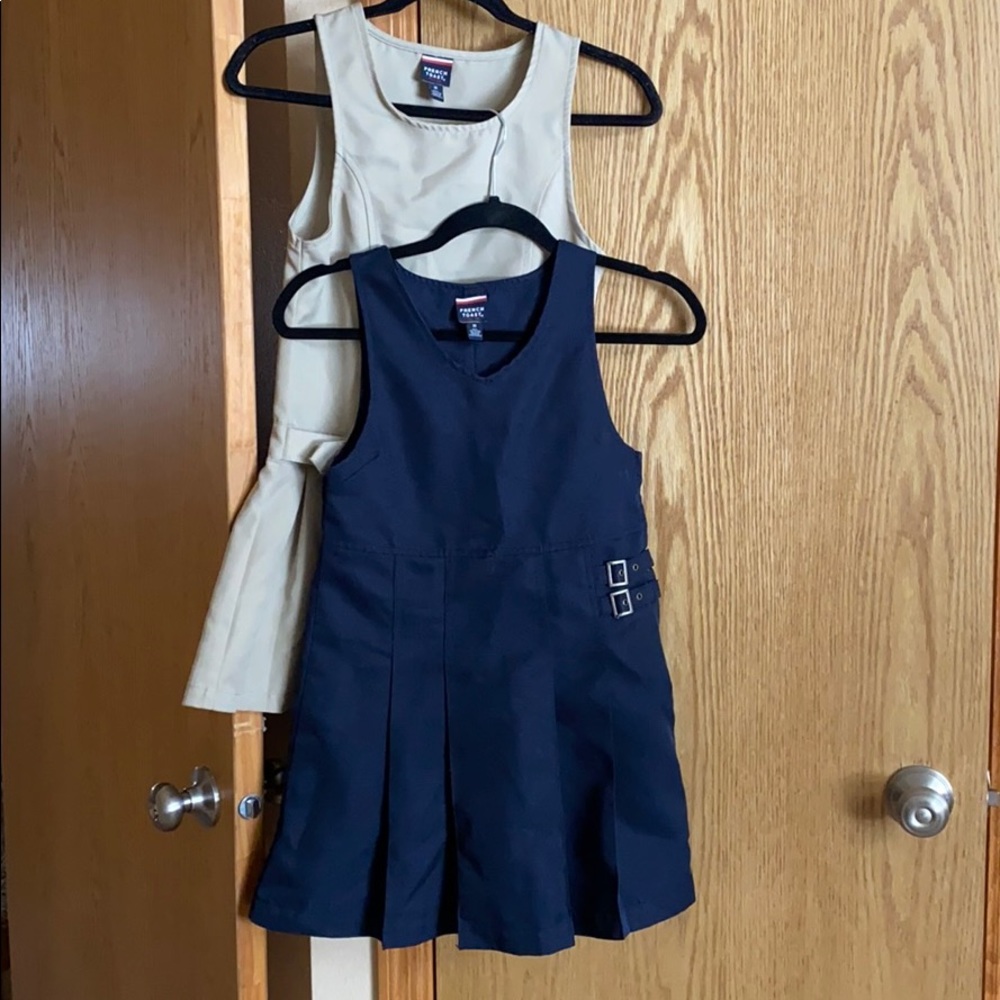TWO French Toast School Uniform Jumper/Skirt Dress